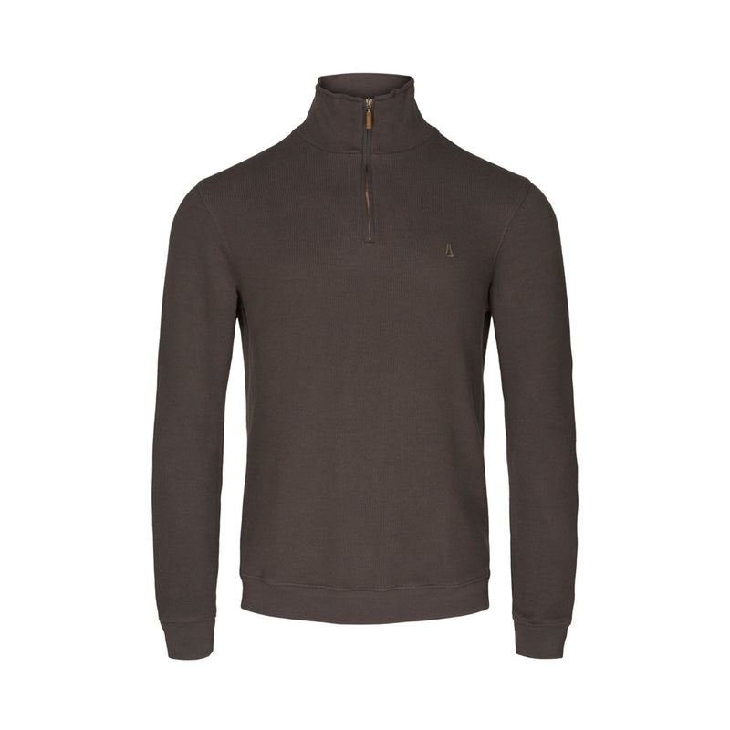 Sea Ranch Cromwell Long Sleeve Half Zip Sweater Sweats Dark Charcoal