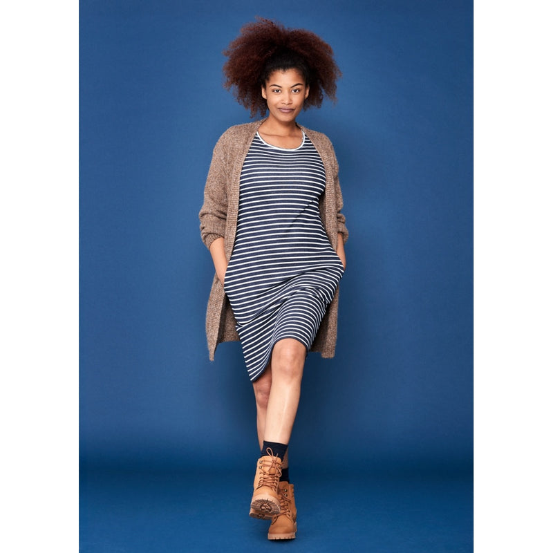 Sea Ranch Daphne Striped Long Sleeve Dress Dresses / Shirts SR Navy/Pearl