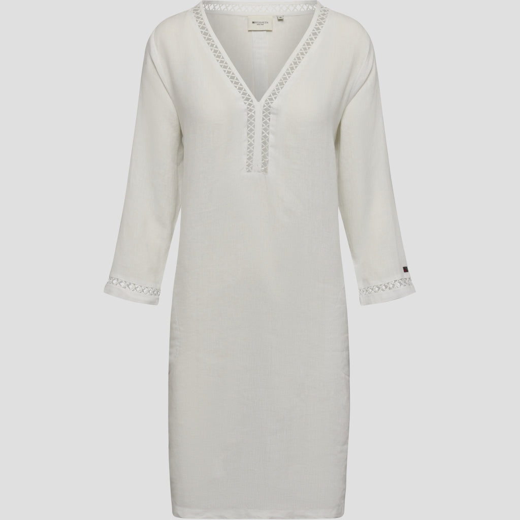 Redgreen Women Diaz Linen Dress Dresses / Shirts White