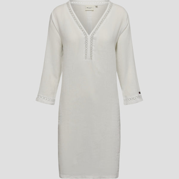 Redgreen Women Diaz Linen Dress Dresses / Shirts White