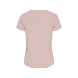 Sea Ranch Dorthea Organic Cotton V-Neck tee Short Sleeve Tee Pale Mauve