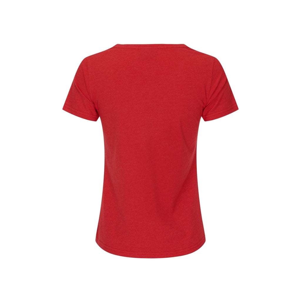 Sea Ranch Dorthea Organic Cotton V-Neck tee Short Sleeve Tee True Red