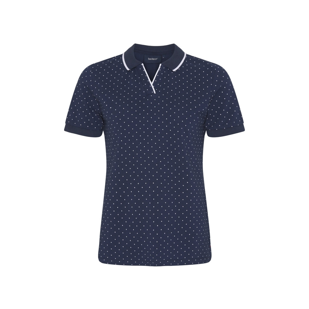 Sea Ranch Dotty Polo Polo Shirts SR Navy