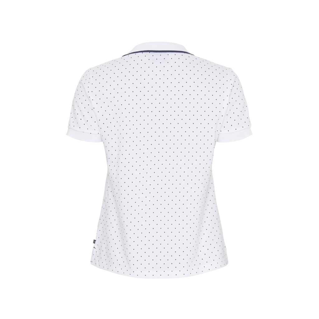 Sea Ranch Dotty Polo Polo Shirts White