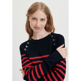 Redgreen Women Dune Knit Knit 144 Red Stripe