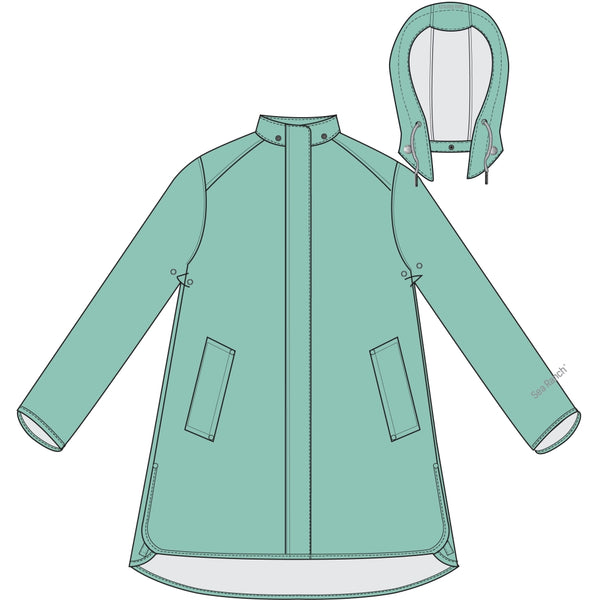 Sea Ranch Elice Rain Coat Jackets and Coats Mint Green