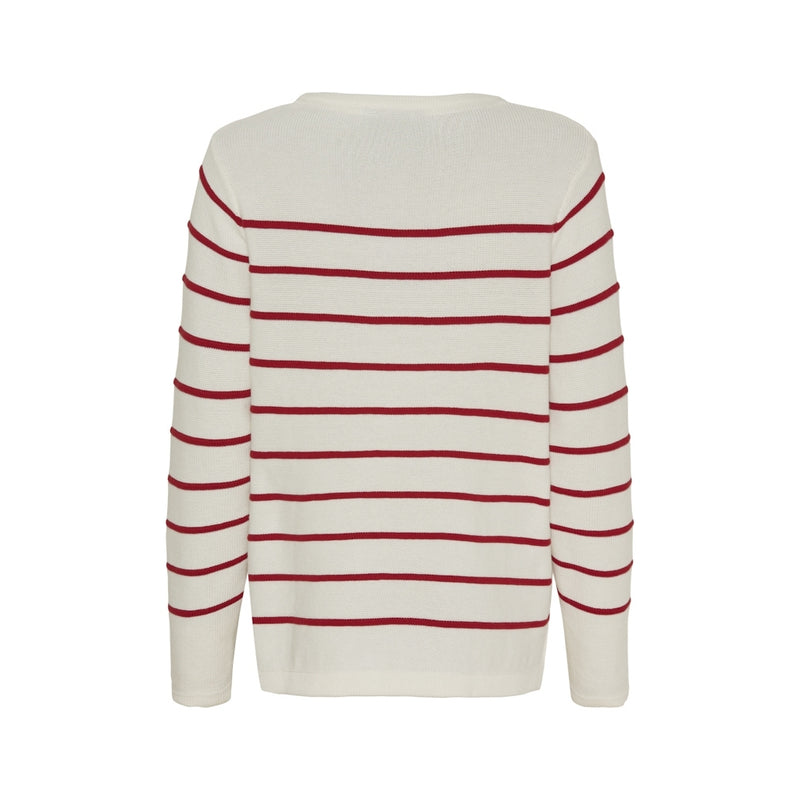 Sea Ranch Francoise Knit Knit Pearl/SR Red