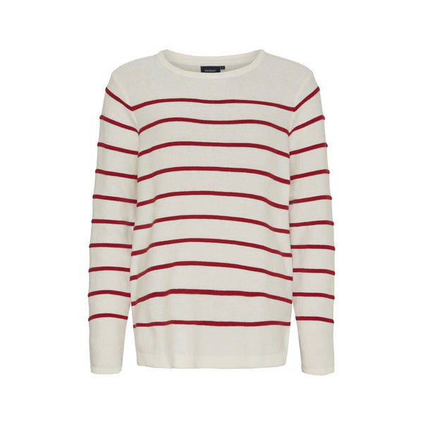 Sea Ranch Francoise Knit Knit Pearl/SR Red