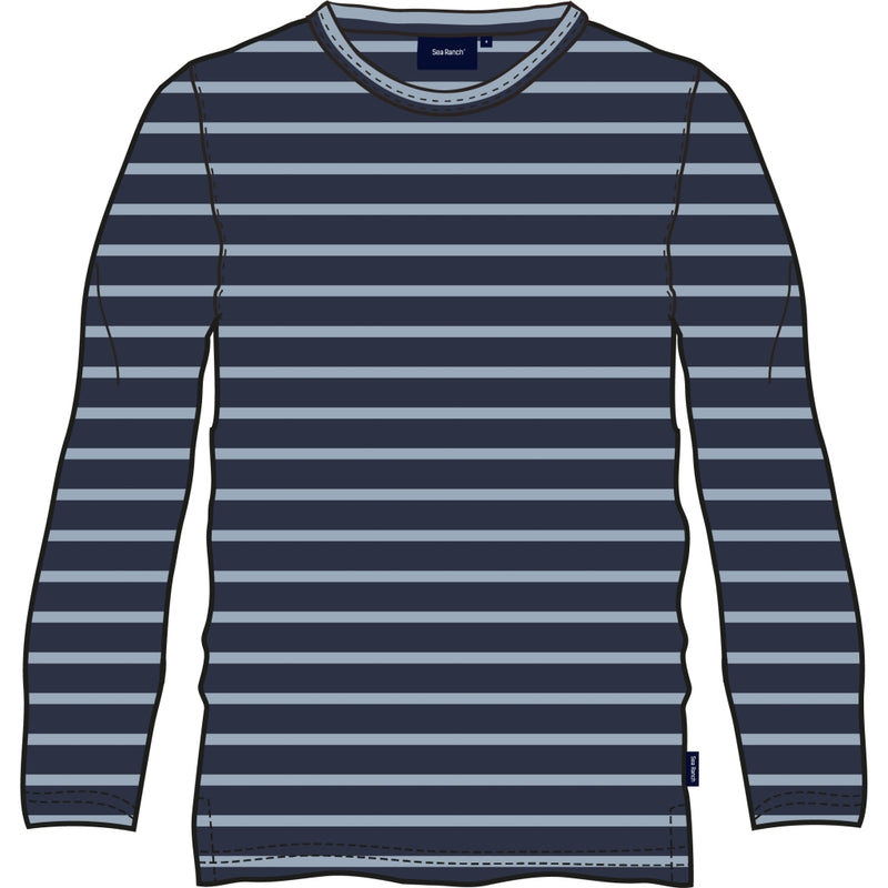 Sea Ranch Grenaa Striped Long Sleeve Tee Long Sleeve Tee 4246 SR Navy / Blue Fog