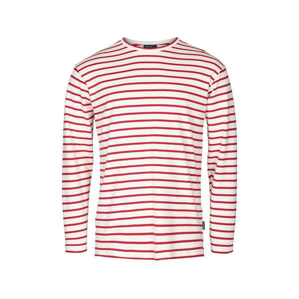 Sea Ranch Grenaa Striped Long Sleeve Tee Long Sleeve Tee Ecru/SR Red