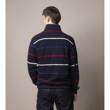 Sea Ranch Hamilton Half Zip Sweatshirt Sweats 4229 Dark Navy / Ecru / SR Red / Royal Blue