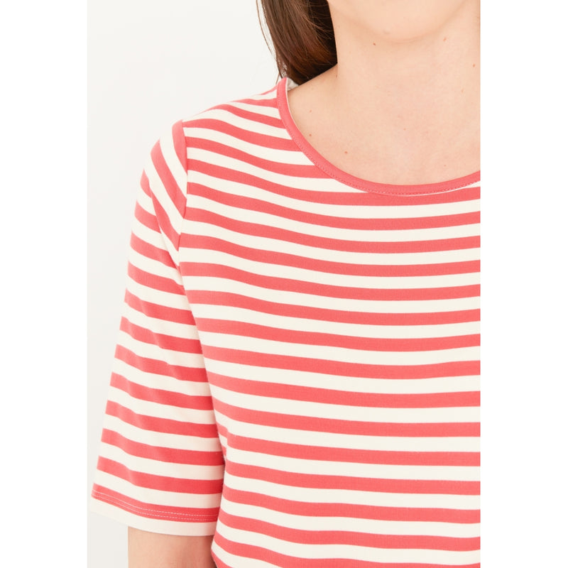 Redgreen Women Hedy kortærmet T-shirt Short Sleeve Tee 143 Light Red Stripe