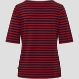 Redgreen Women Hedy kortærmet T-shirt Short Sleeve Tee 146 Mid Red Stripe