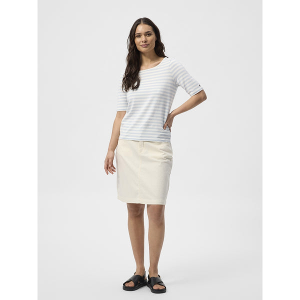Redgreen Women Hedy kortærmet T-shirt Short Sleeve Tee 160 Sky Blue Stripe