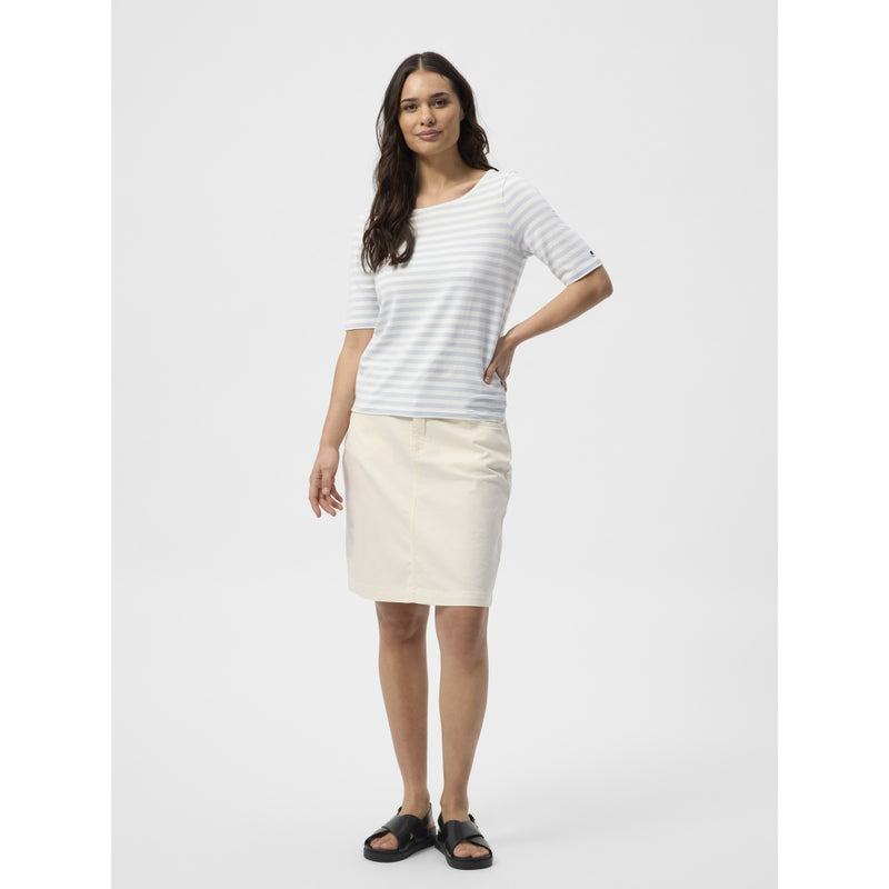 Redgreen Women Hedy kortærmet T-shirt Short Sleeve Tee 160 Sky Blue Stripe