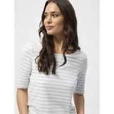 Redgreen Women Hedy kortærmet T-shirt Short Sleeve Tee 160 Sky Blue Stripe