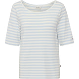 Redgreen Women Hedy kortærmet T-shirt Short Sleeve Tee 160 Sky Blue Stripe