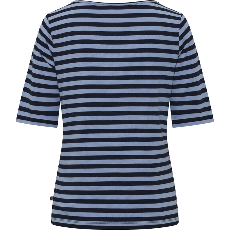 Redgreen Women Hedy kortærmet T-shirt Short Sleeve Tee 161 Sky Blue Stripe
