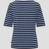 Redgreen Women Hedy kortærmet T-shirt Short Sleeve Tee 161 Sky Blue Stripe