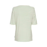 Redgreen Women Hedy kortærmet T-shirt Short Sleeve Tee 170 Green Pastel Stripe