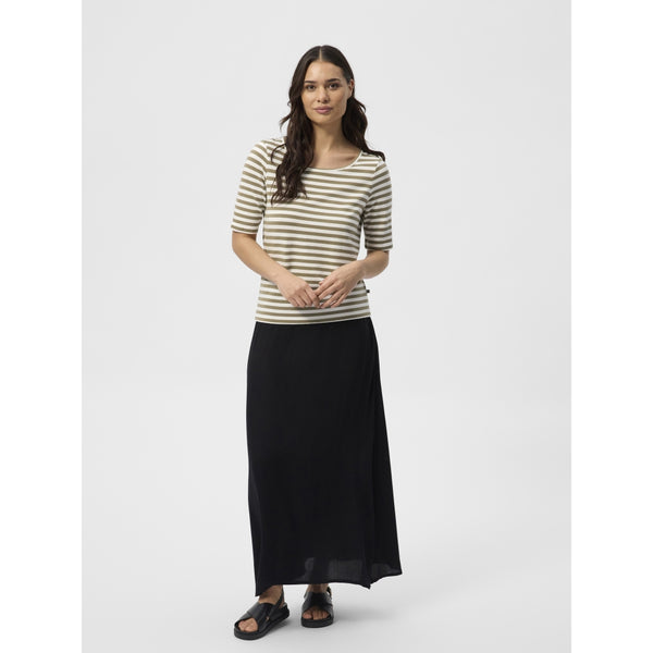 Redgreen Women Hedy kortærmet T-shirt Short Sleeve Tee 174 Khaki Stripe
