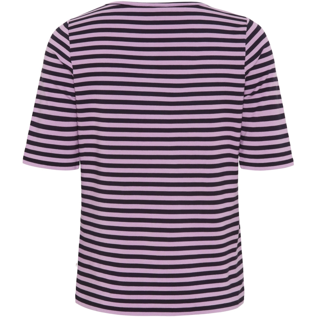 Redgreen Women Hedy kortærmet T-shirt Short Sleeve Tee 183 Violet Stripe