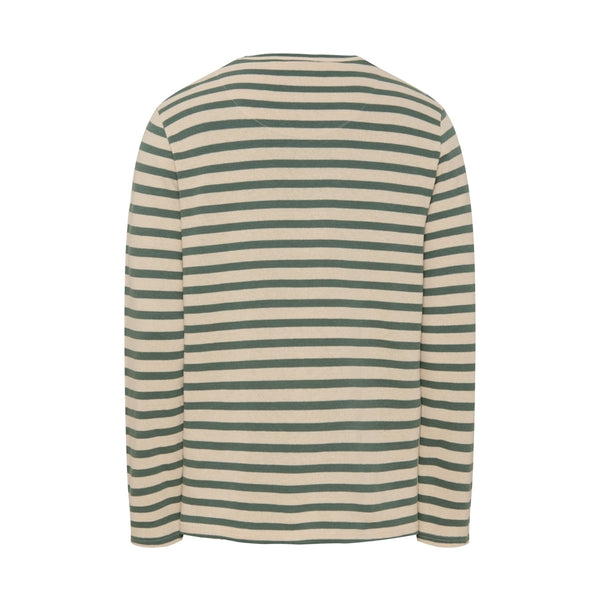 Sea Ranch Hugo Striped Long Sleeve Tee Long Sleeve Tee 5027 Ecru/Duck Green