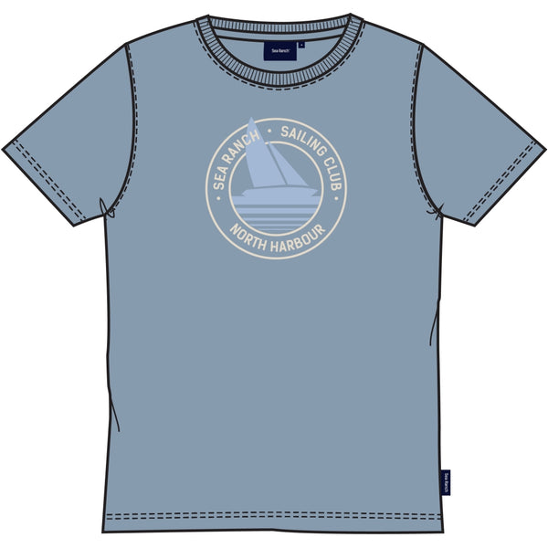 Sea Ranch Jacko T-shirt Short Sleeve Tee Dull Pastel Blue