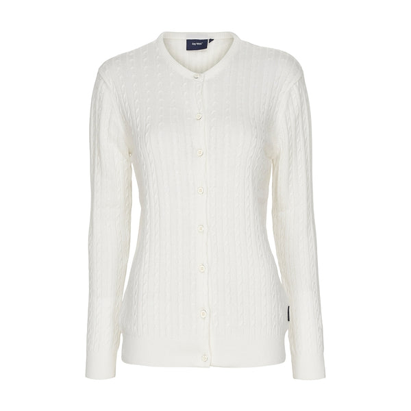 Sea Ranch Jessica Cable Knit Cardigan Knit Pearl