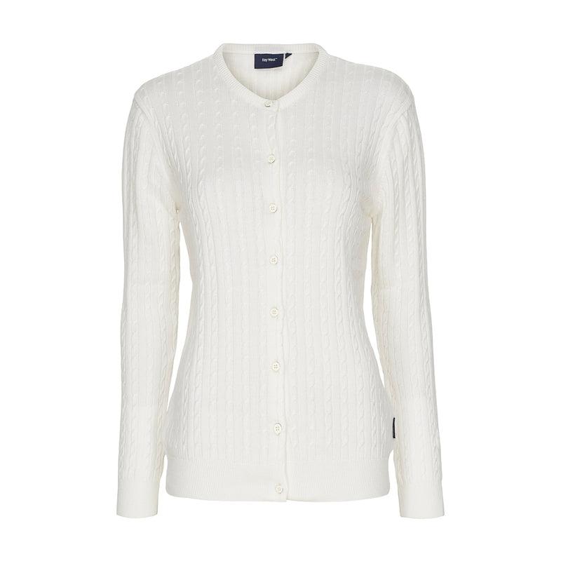 Sea Ranch Jessica Cable Knit Cardigan Knit Pearl