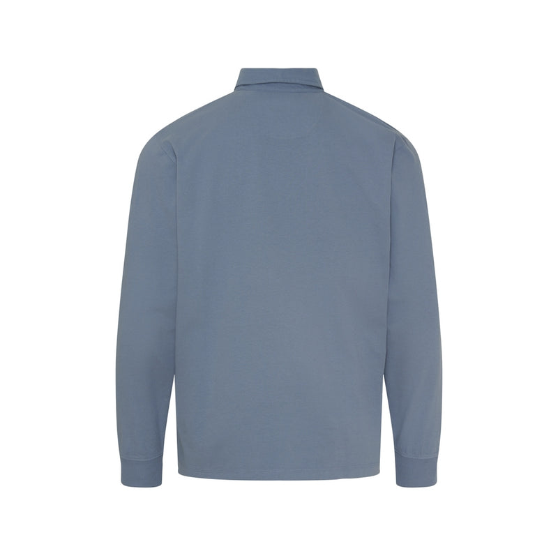 Sea Ranch Karl Rugby Long Sleeve Tee Dull Pastel Blue