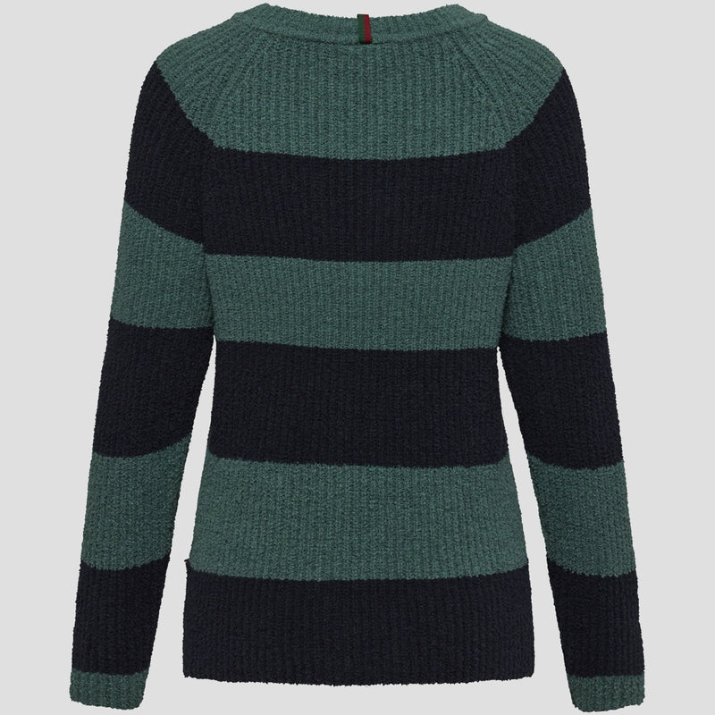 Redgreen Women Kimberly Knit Knit 176 Mid Green Stripe