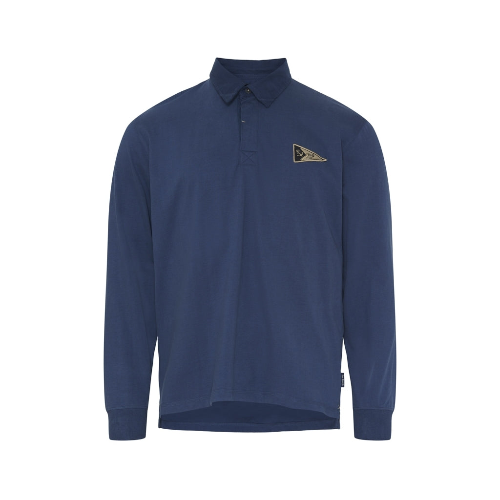 Sea Ranch Klaes Rugby Long Sleeve Tee Blue