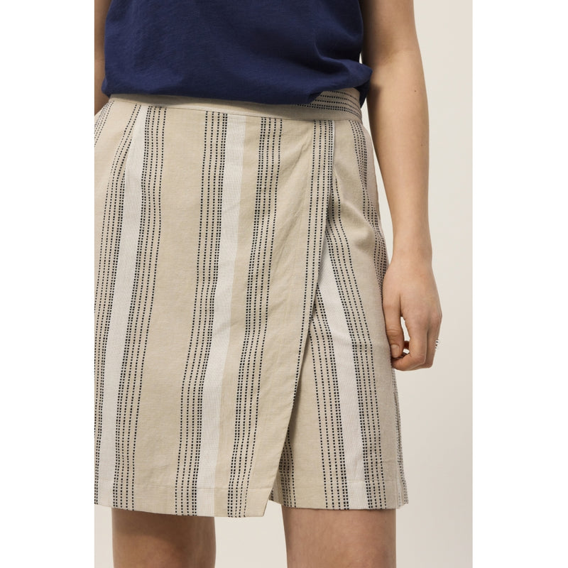 Redgreen Women Larissa Skorts Pants and Shorts 122 Light Sand Stripe