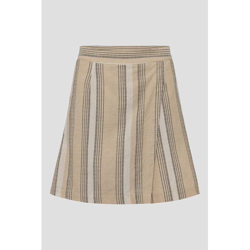 Redgreen Women Larissa Skorts Pants and Shorts 122 Light Sand Stripe