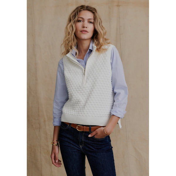Redgreen Women Laurra Knit Vest Knit Off White