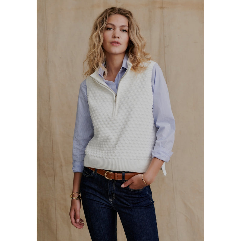 Redgreen Women Laurra Knit Vest Knit Off White