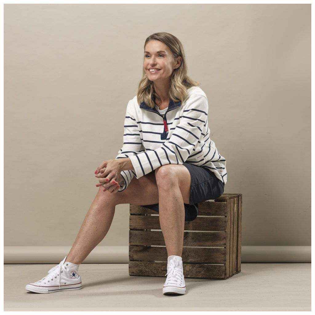 Sea Ranch Liddy Sweatshirt Sweats Pearl/SR Navy