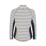 Sea Ranch Linn Full Zipper Long Sleeve Tee Pearl/SR Navy