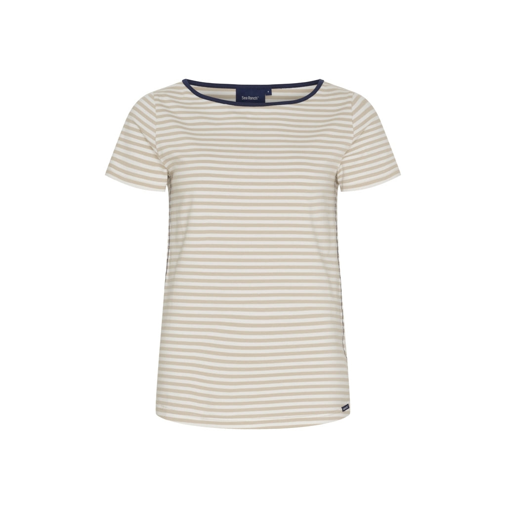 Sea Ranch Luella Striped Short Sleeve Tee Short Sleeve Tee 1974 Doeskin / Pearl
