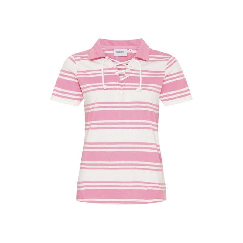 Sea Ranch Lynne Jersey Polo Polo Shirts Pearl/Rose