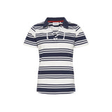 Sea Ranch Lynne Jersey Polo Polo Shirts Pearl/SR Navy