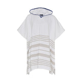 Sea Ranch Malibu Beach Poncho Towels 1088 White / Sand