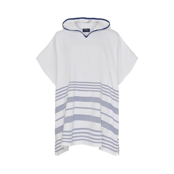 Sea Ranch Malibu Beach Poncho Towels White/SR Navy