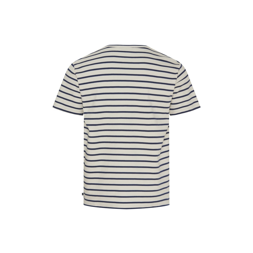 Sea Ranch Marstal Tee Short Sleeve Tee Ecru/SR Navy