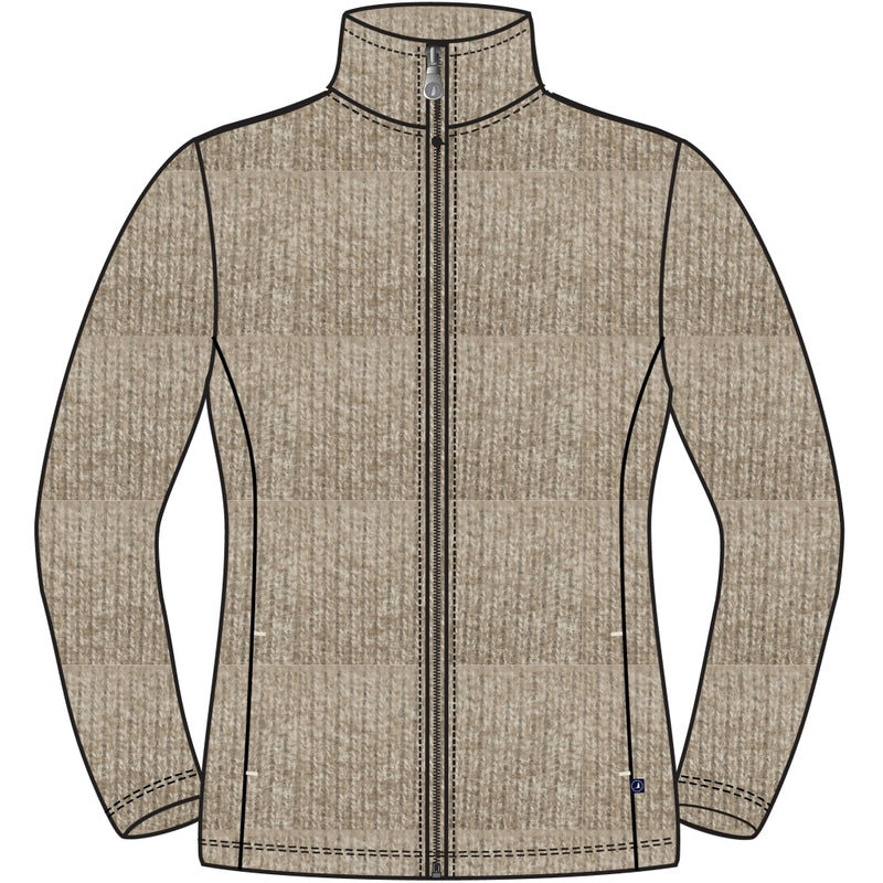 Sea Ranch Marta Zip Cardigan Sweats 1978 Castanho