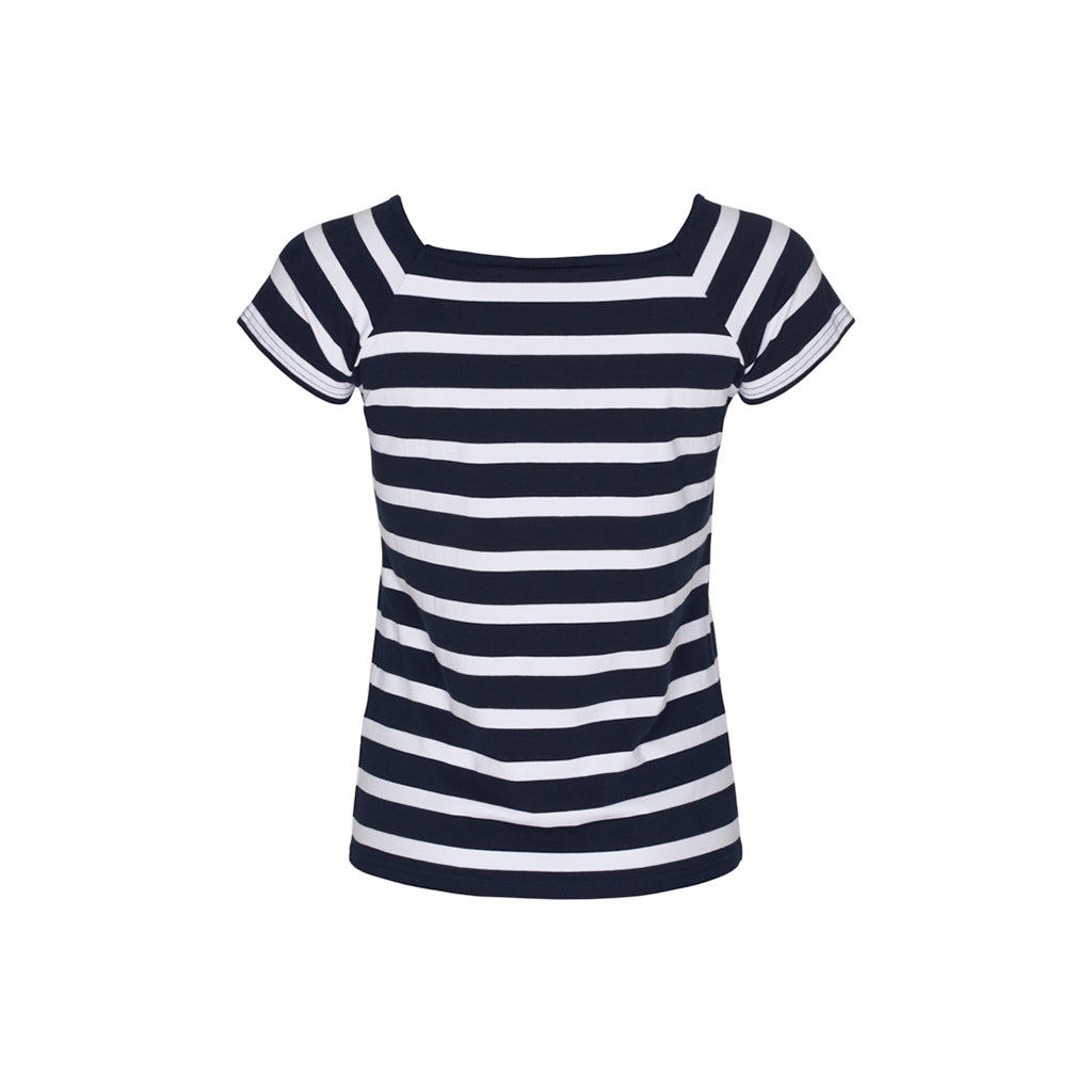 Sea Ranch Melanie Striped Short Sleeve Tee Short Sleeve Tee SR Navy/Pearl