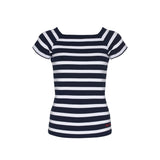 Sea Ranch Melanie Striped Short Sleeve Tee Short Sleeve Tee SR Navy/Pearl