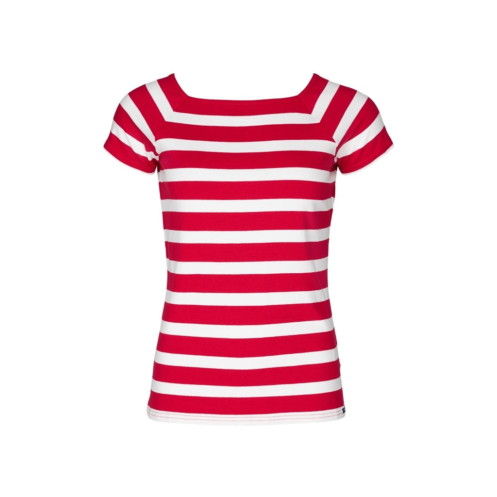 Sea Ranch Melanie Striped Short Sleeve Tee Short Sleeve Tee SR Red/Pearl
