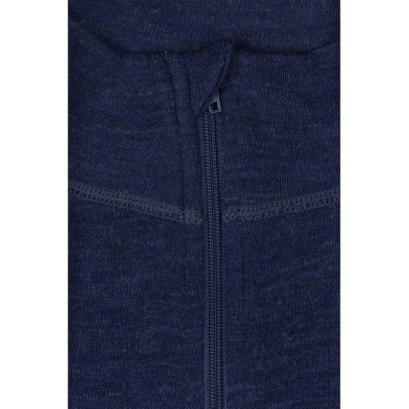 Sea Ranch Mens Merino Wool Zip Neck Underwear Navy